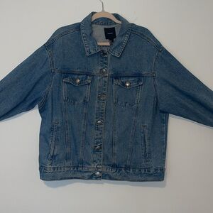 Vintage Oversized Graphic Denim Jacket